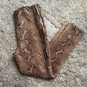 Zara Snakeskin Leggings